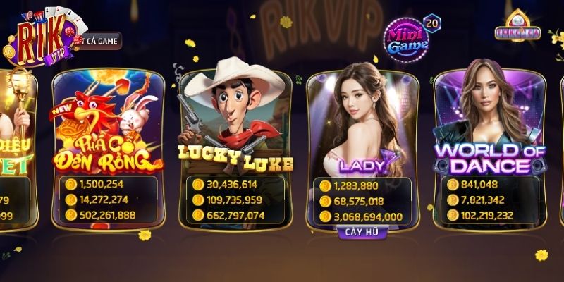 Lucky Luke Rikvip với hình ảnh cao bồi sống động
